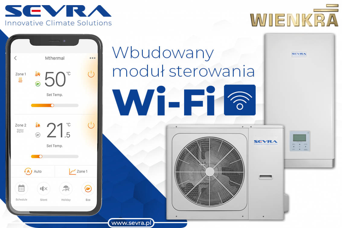 Pompa ciepła SEVRA ECOs HEAT – moduł WI-FI