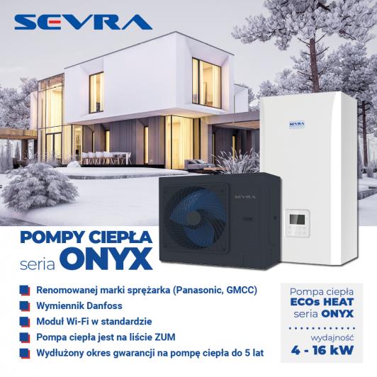 Pompy ciepła SEVRA ECOs HEAT seria ONYX