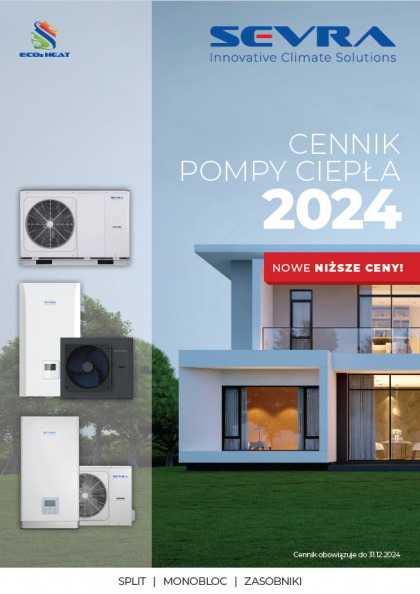 Cennik pomp ciepła SEVRA - do 30.11.2024