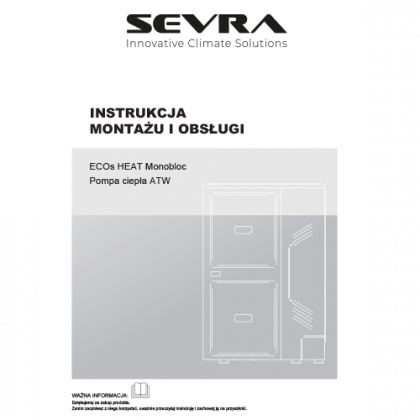 SEVRA ECOs HEAT MONOBLOC – Instrukcja instalacji i obsługi 18-30kW