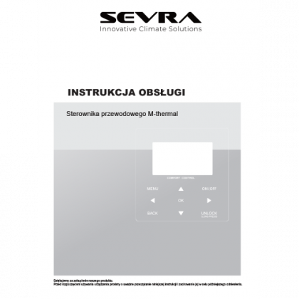 SEVRA ECOs HEAT – Instukcja obsługi sterownika przewodowego